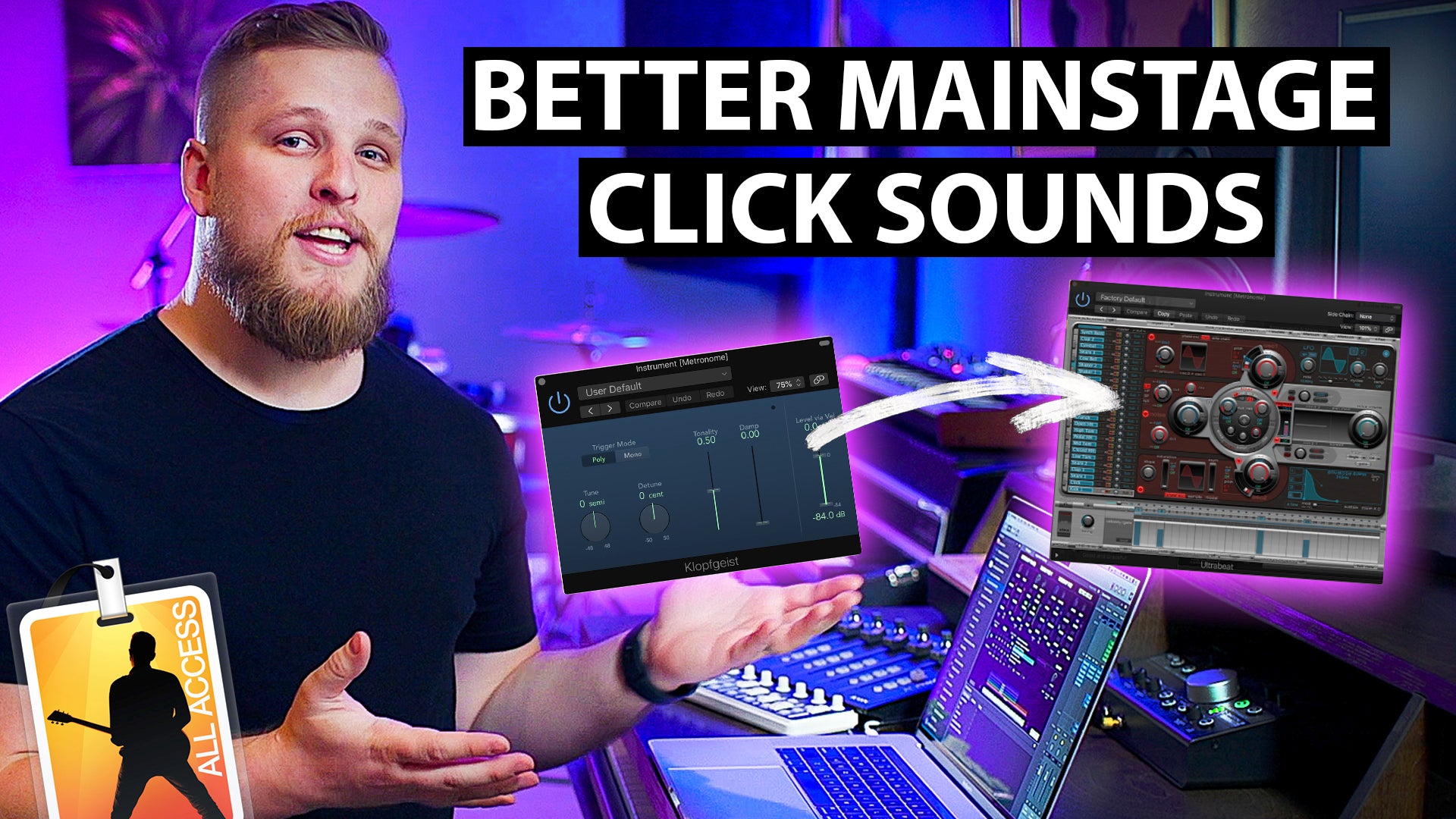 MainStage Metronome Tutorial: How to Change the Click Sound In MainStage