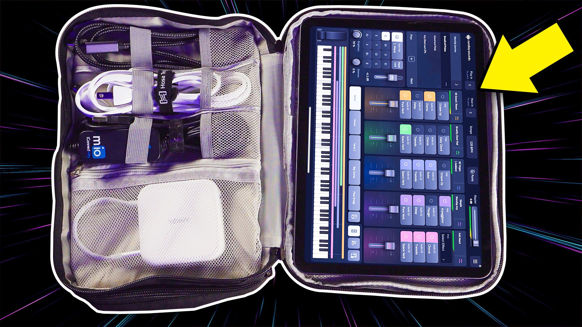 iPad Worship Piano Setup - Sunday Keys App Best Portable Gear + Travel Case